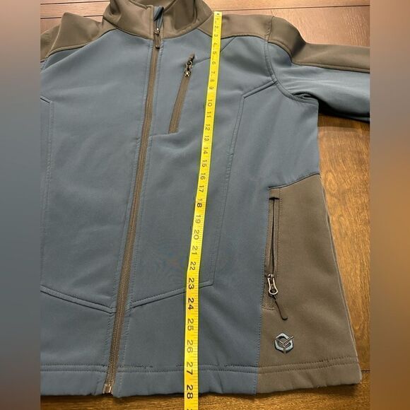 Glacier Shield Men’s Large Blue/Gray Softshell Jacket - Picture 6 of 8